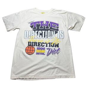 Diet Starts Monday Mens Large Graphic Print T Shirt Cream Streetwear